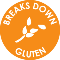 Breaks down gluten